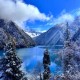 九寨沟初雪后如仙境,九寨沟什么时候去是下雪的？