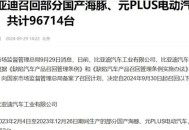 比亚迪召回部分汽车,比亚迪会被召回吗？