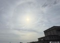 北京今出现罕见日晕,北京出现日晕奇观