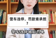 2警车违停被贴罚单,北京警车拍的违停怎么处罚？
