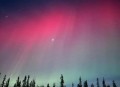 黑龙江现粉红极光,黑龙江北极光