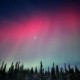 黑龙江现粉红极光,黑龙江北极光