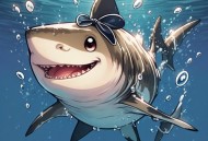 鲨鱼专家被鲨鱼咬头,鲨鱼咬住头的头像