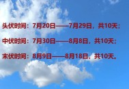 三伏天正式结束,三伏天结束时间