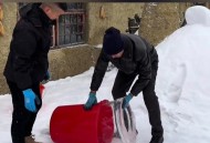 东北冻货争相上市,东北天然大冰箱冻货放里面拿不出来怎么办？