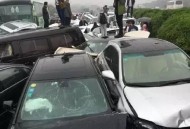 上海高速现多车事故,上海高速发生车祸