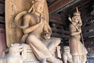 石窟大佛前办时装秀,云冈石窟大佛下巴哪儿去了？