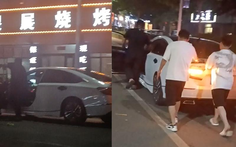 3男子酒后推车回家,两男子喝酒后推车回家