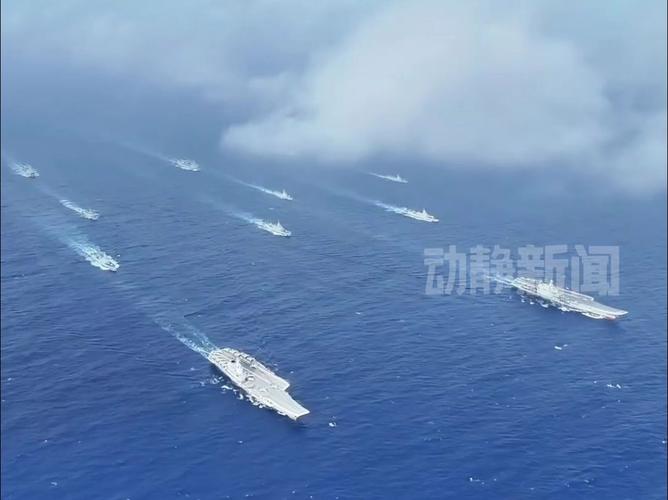 外军航母夹击辽宁舰,外军航母夹击辽宁舰的视频