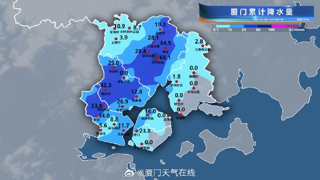 厦门小时降雨量第一,厦门市历史最大降雨量?