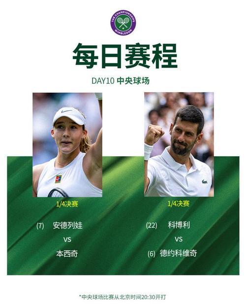 辛纳首夺温网冠军,2023温网德约科维奇辛纳比赛时间?