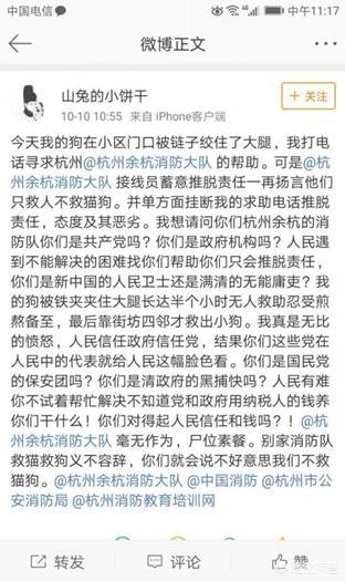 医学生救人被质疑,消防称“只救人不救猫狗”被当事人质疑“无作为”消防回应：应急救援资源有限！你支持谁？