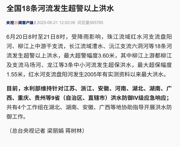 13省市洪水防御4级,洪水防御等级