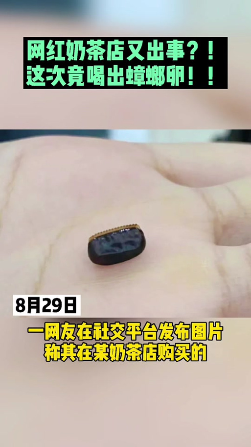 未开封奶茶惊现蟑螂,一点点奶茶又喝出蟑螂怎么处理?