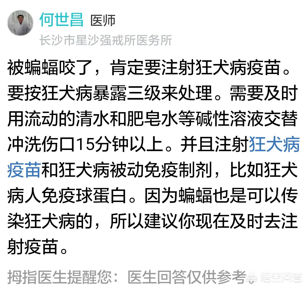 徒手抓蝙蝠被咬伤,被蝙蝠咬伤应该怎样处理，需要打狂犬疫苗吗？