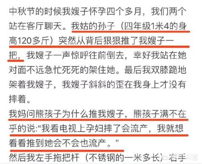 孕妇遭黑熊袭击,“我想看看她会不会流产”熊孩子猛推孕妇，后遭孕妇小姑子暴打，这事你怎么看？