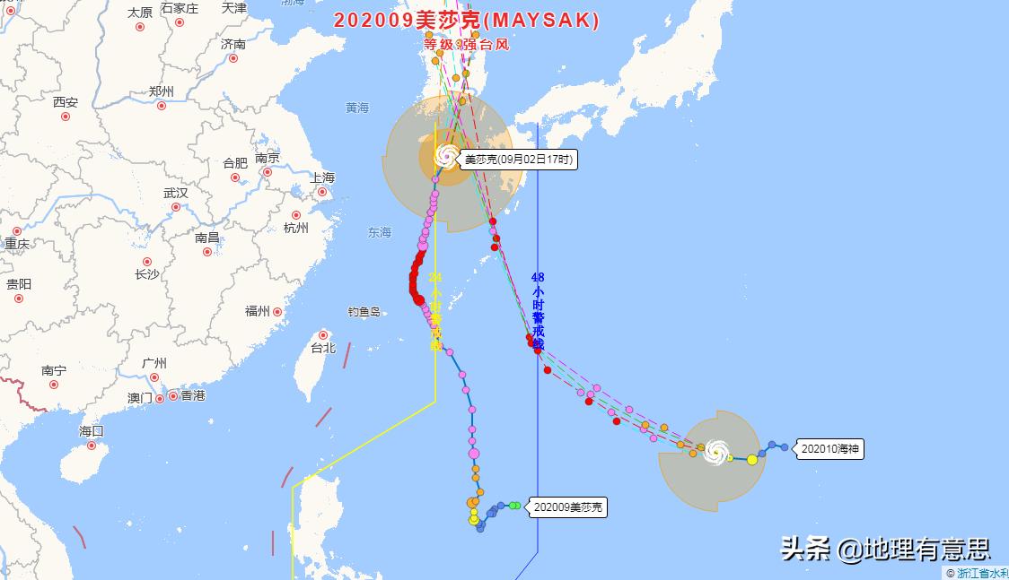 新台风海神要来了,9号台风美莎克,10号台风海神为何都往北,而不登陆东南沿海? 新台风海神要来了,9号台风美莎克,10号台风海神为何都往北,而不登陆东南沿海?