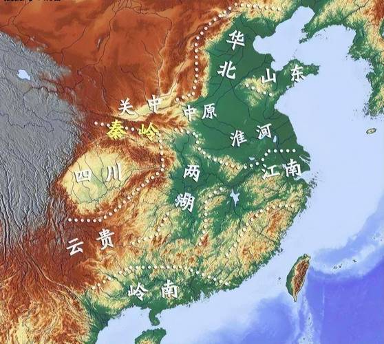 长江黄河穿秦岭牵手,黄河长江秦岭在地图上的位置