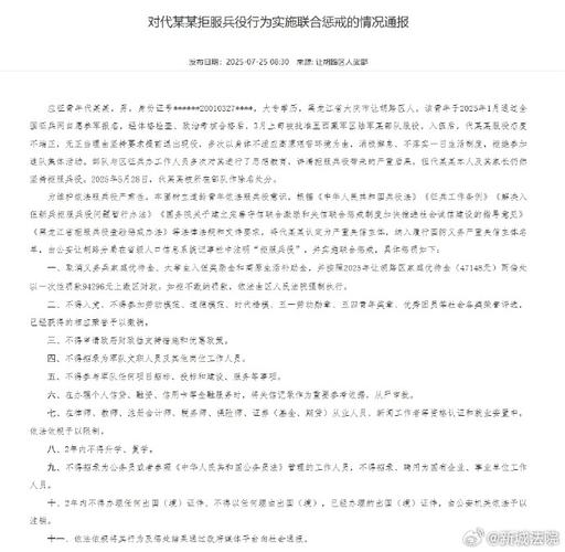 拒服兵役被罚2.6万,拒服兵役被罚2.6万元