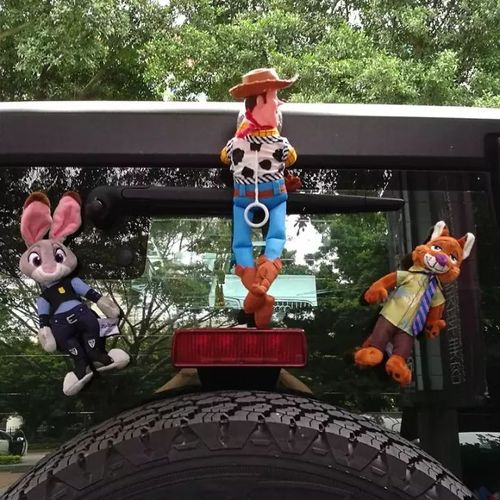 娃坐在行驶汽车车顶,凤凰顶的宝宝怎么样?